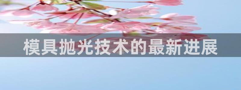 太阳成集团的官方网站：模具抛光技术的最新进展