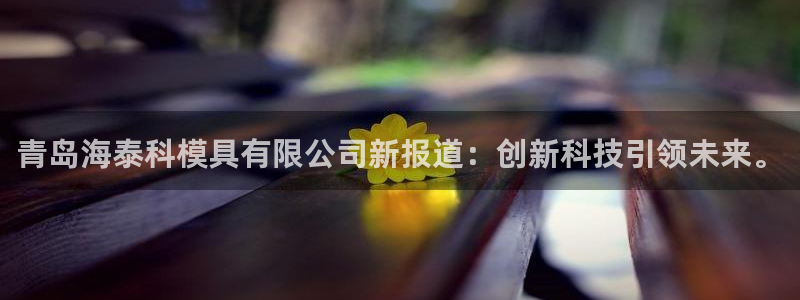 太阳集团游戏城旧版1382：青岛海泰科模具有限公司新报道：创新科技引领未来。