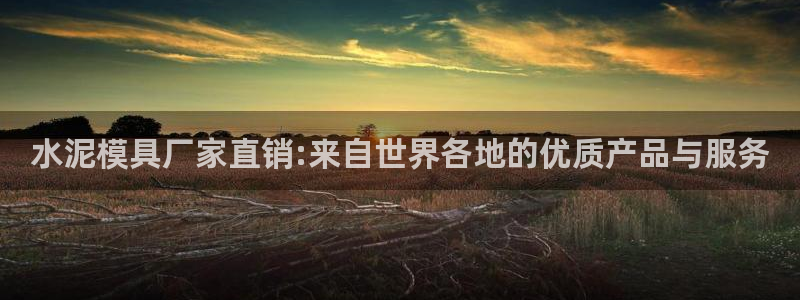 太阳集团城网站2：水泥模具厂家直销:来自世界各地的优质产品与服务