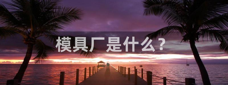 太阳成集团tyc33455cc平台：模具厂是什么？