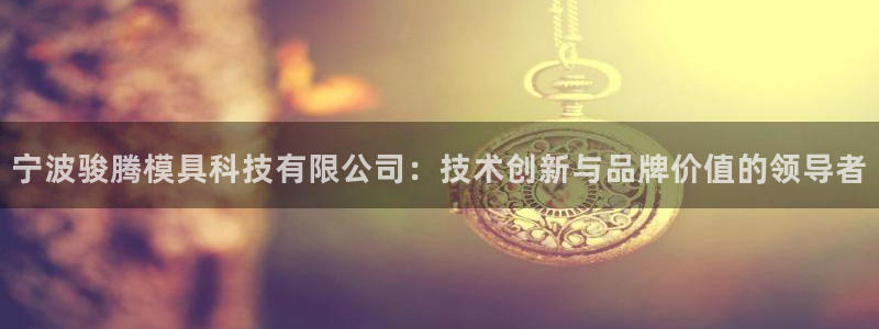 太阳成集团洗米华：宁波骏腾模具科技有限公司：技术创新与品牌价值的领导者
